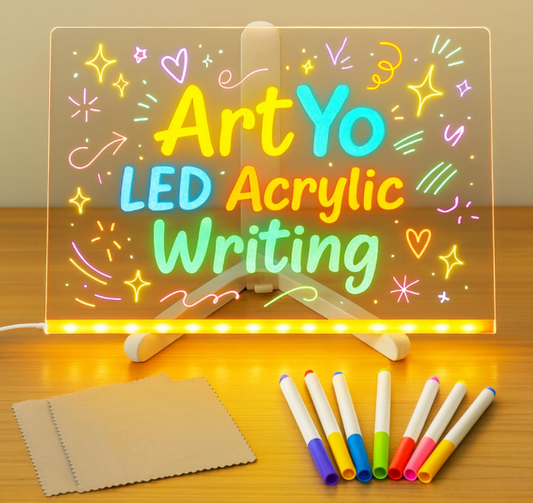 3D LED Light Glass Acrylic Writing pad